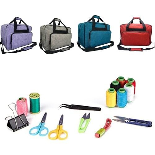 Nylon Sewing Machine Carrying Cases Universal Storage Bag Waterproof Carrying Case with Shoulder Strap Handbag Accessories