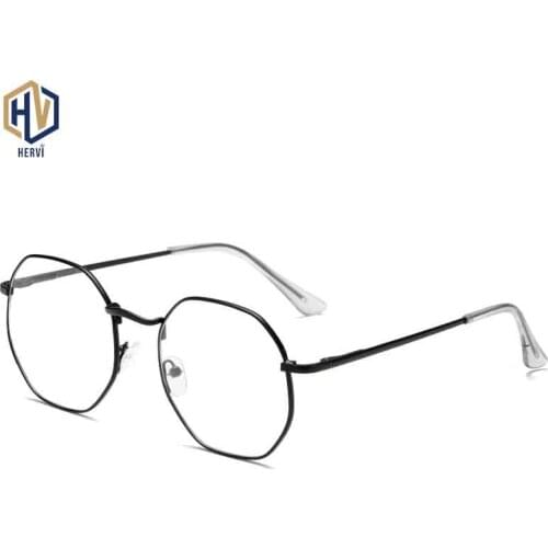 New Irregular Reading Myopia Glasses Fashion Men Women Polygon Metal Frame Myopia Eyeglasses -1.0-1.5-2.0-2.5-3.0-3.5-4.0