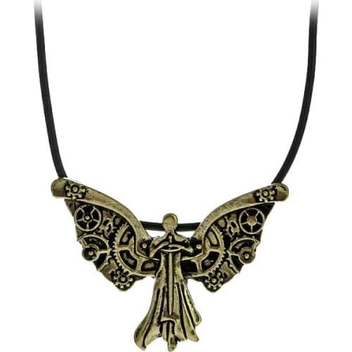 Vintage Antique Bronze Pendant Necklace The Mortal Instruments City Of Bones Angelic Power Necklace