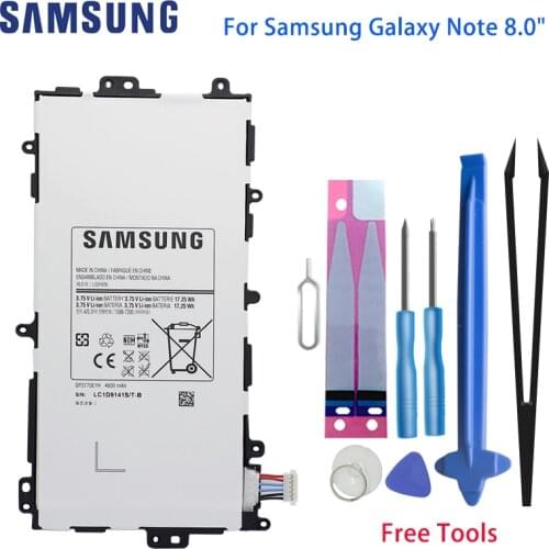 Original Samsung Galaxy Note 8.0 Tablet Battery SP3770E1H 4600mAh For Samsung Galaxy Note 8.0" N5100 N5110 N5120 With Free Tools