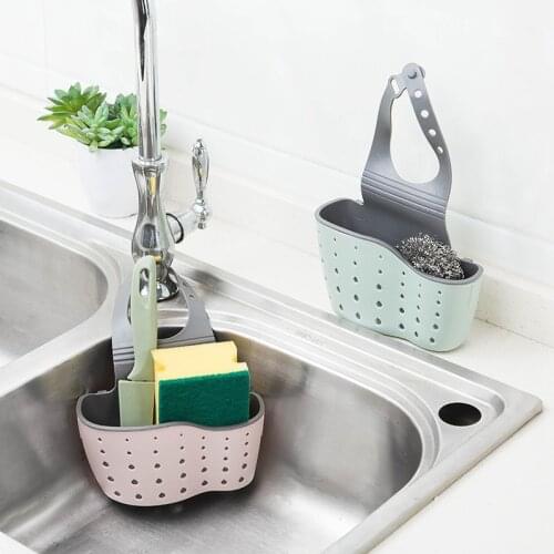 Soap Sponge Drain Rack Sink Shelf Bathroom Holder Kitchen Storage Suction Cup Kitchen Organizer Sink kitchen Accessories Wash