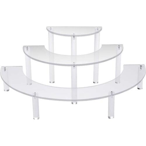 Transparent Removable Acrylic Cake Display Stand for Party Round Cupcake Holder Bakeware Wedding Birthday Party Decoration