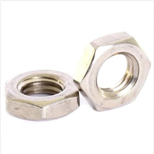 1 PC M27 30 33 36 M39 A2 STAINLESS FINE PITCH Thread HEXAGON HALF LOCK NUTS HEX THIN NUT 1.5mm pitch DIN 439