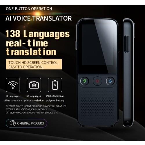 T10 Pro 138 Language instant voice translator simultaneous translator Portable Offline translator assistant without internet