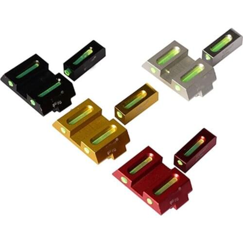 TI Tactical Fiber Optic Front and Rear Red/green Dot Sights Hunting Night Vision Riflescope for Glock Kublai P1 Accessories