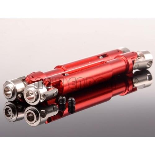 2pcs 106-138mm Aluminum Universal Driven Dogbone Drive Shaft For Rc Model Car 1/10 Tamiya CC01 CC-01 Upgrade Parts