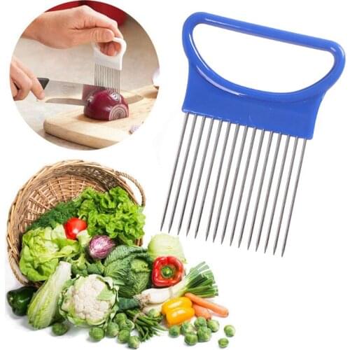 Stainless steel onion fork Anti-handle food fork Vegetable cutting hand guard Kitchen tools