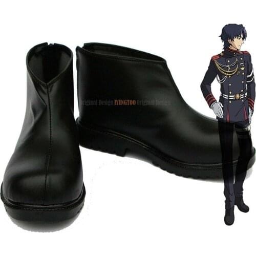 Guren Ichinose Shoes Cosplay Anime Seraph of the End Guren Ichinose Cosplay Shoes Boots Custom Made Owari no Seraph Cosplay
