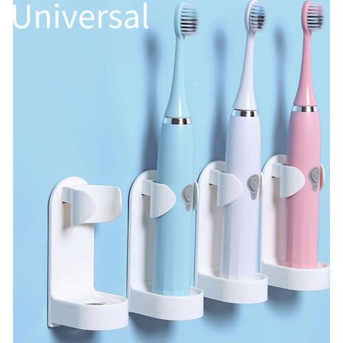 1Pc Creative Traceless Stand Rack Toothbrush Organizer Electric Toothbrush Wall-Mounted Holder Space Saving Bathroom Accessories