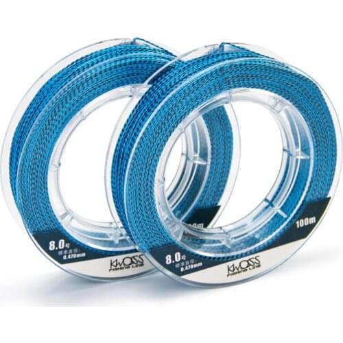 100M LIDAFISH Brand Diameter 0.1mm-0.6mm Smooth Multifilament Fishing Line 4 Strands Braided Fishing Line