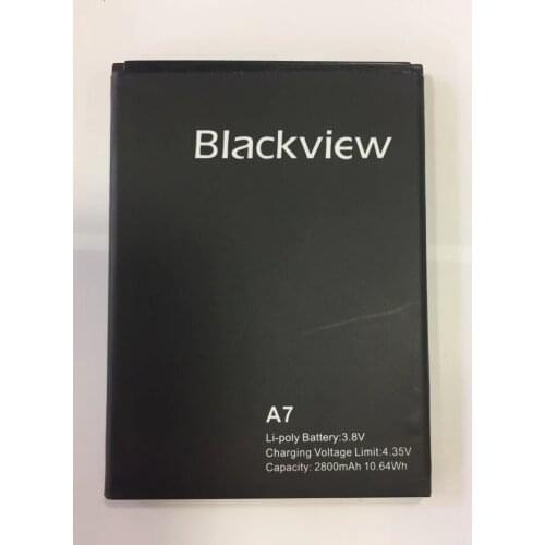 100% Original Blackview A7 Battery 2800mAh Back Up Battery Replacement For Blackview A7 Dual Smart Phone