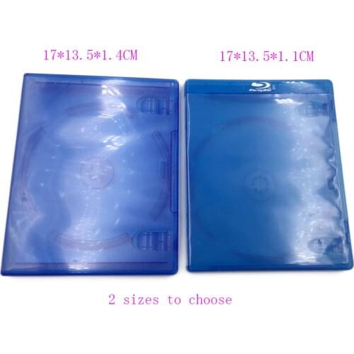 30PCS Plastic Clear Blue DVD CD Box For Sony PlayStation 4 PS 4 PS 3 Game Case