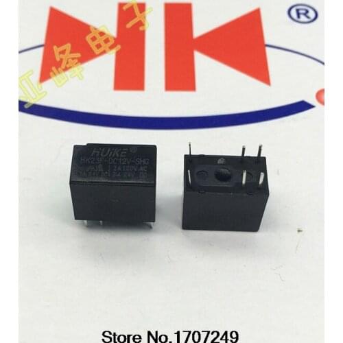 Free Shipping 10pcs/lot 100% new original relay HUIKE Signal relay HK23F-DC12V-SHG HK23F-12V-SHG 6PIN/2A/12V