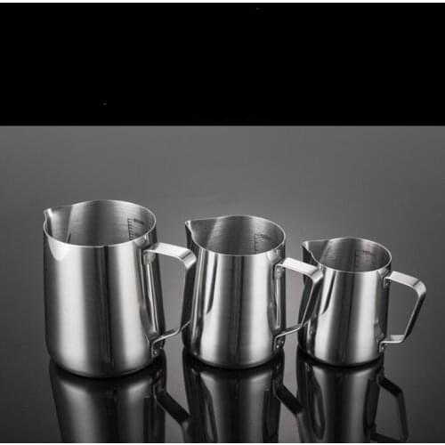Stainless steel foam cup with graduated drawing cylinder foam cup milk cup