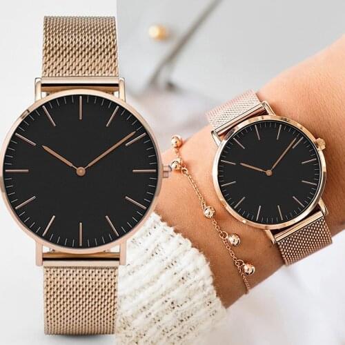 Luxury Rose Gold Watch Women Bracelet Watches Top Brand Ladies Casual Quartz Watch Steel Womens Wristwatch Montre Femme Relogio
