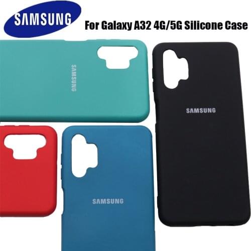 Samsung Galaxy A32 Case Soft-Touch Back Protective Shell Silky Silicone A 32 5G 4G Mobile Phones Cover