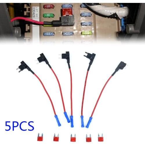 Mini blade Fuse holder ATM APM Tap Accessory Circuit Soldering Adapter Replacement 10pcs set