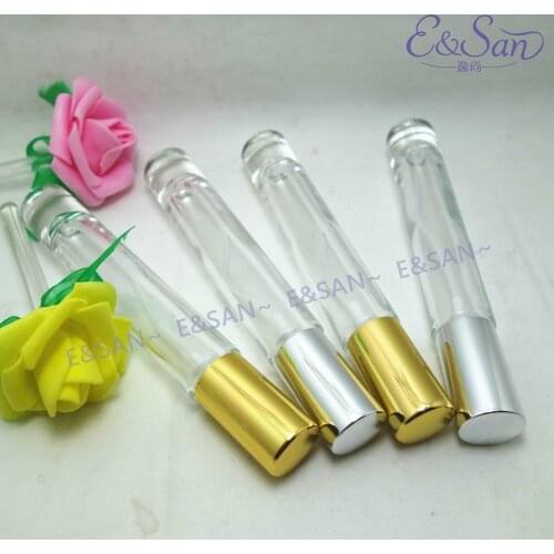FX51H-10ML Transparent Straight Round Bottle Empty Glass Spray Perfume Bottle 100pcs/lot
