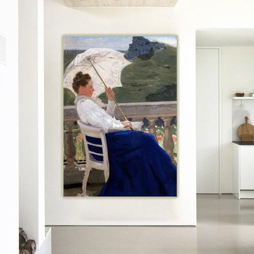 Ilya Efimovich Repin《Nordman》Canvas Oil Painting Aesthetic Poster Picture Wall Hanging Decor Home Living Room Decoration