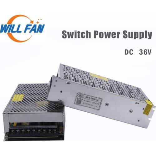 Will Fan 36V Switch Power Supply For Co2 Laser Cutter Machine 57 Step Motor And Driver DC36V 250w 7A