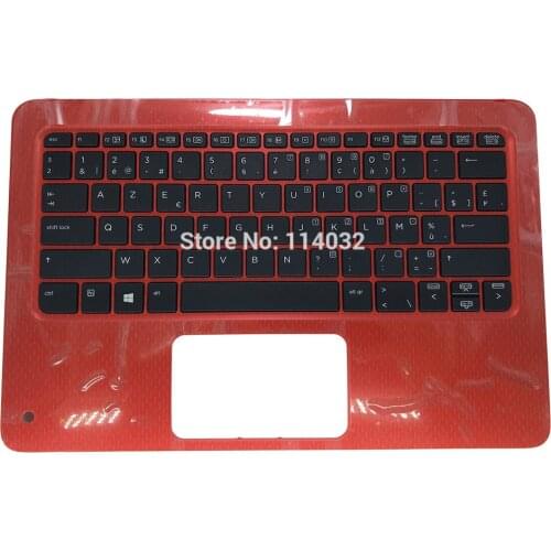 X360 11 BE notebook keyboard for HP Probook X360 11 G1 EE Belgian black kb red Top case cover 6037B0129315 918554-A41 internal