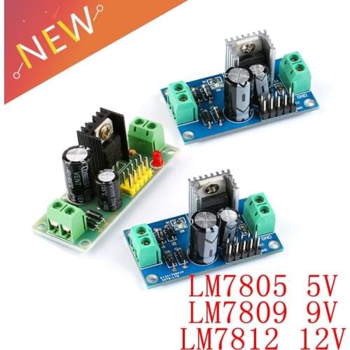 1PCS LM7805 LM7806 LM7809 LM7812 DC/AC Three Terminal Voltage Regulator Power Supply Module 5V 6V 9V 12V Output Max 1.2A