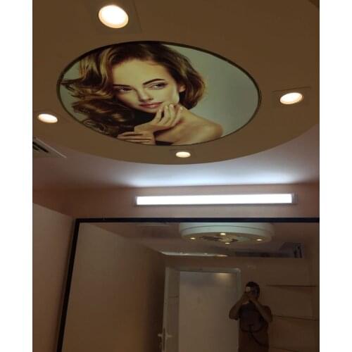 I1 Black Curl hair style Printing stretch ceiling film for workshop ceiling decoration Attractive Printing ceiling film