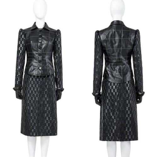 New Arrival Joker Cruella Cosplay Dress Fashion Evil Costume Black White Lady Black Outfit Evening Party Emma MagicSuit