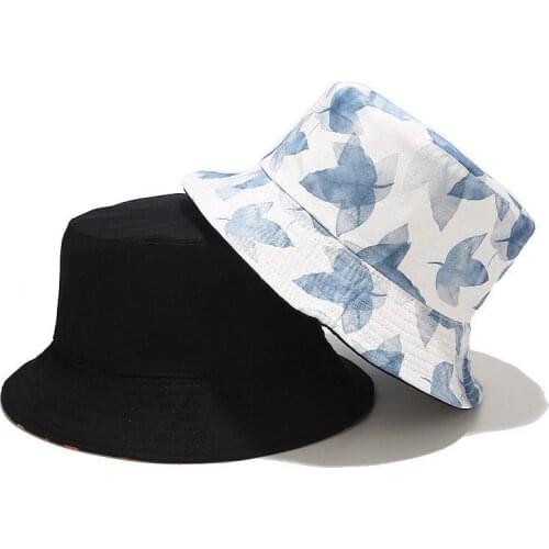 Creative Printing Bucket Hat Fisherman Hat Outdoor Travel Hat Sun Cap Hats for Men and Women 175