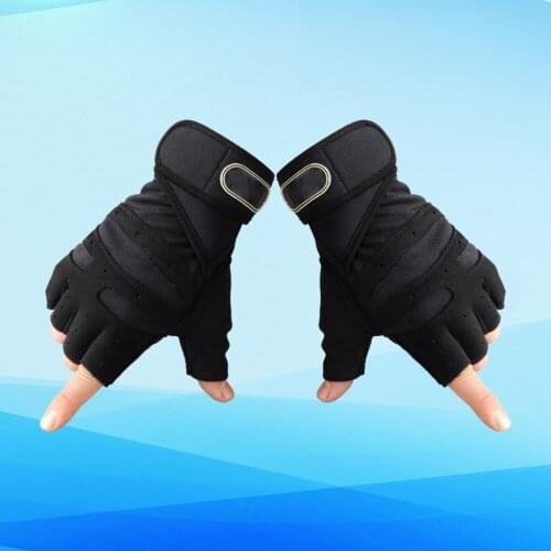 Weight Lifting Gloves 1PC Men/Women Motorcycle Riding Driving Portable Dumbbells Supplies Knuckle Half Finger Gloves