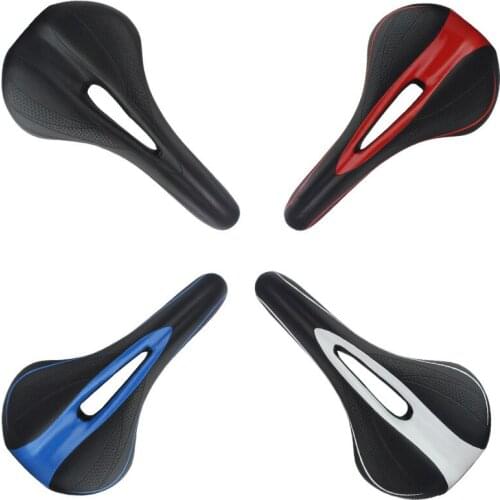 Mountain bike seat cushion, sports hollow and breathable soft seat, riding saddle, bicycle seat cushion, folding bike accessorie