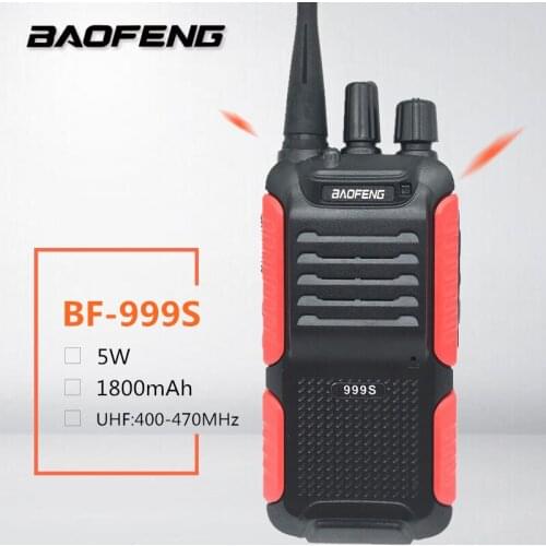 Baofeng BF-999S Plus Walkie Talkie 5W UHF Two-way Radio Station HF Transceiver Upgrade BF-888s PMR446 CB Ham Radio Transmitter