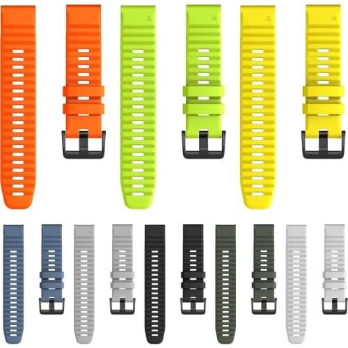 Quick Release 22 26mm Silicone Strap for Garmin Fenix 6 6X 5 5X plus 3 HR Watch Band Forerunner 935 945 Watchbands Accessoris