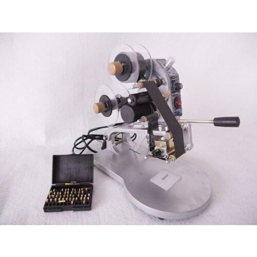Manual Foil Stamp Printer Ribbon Coding Machine Hot Label Date Printer
