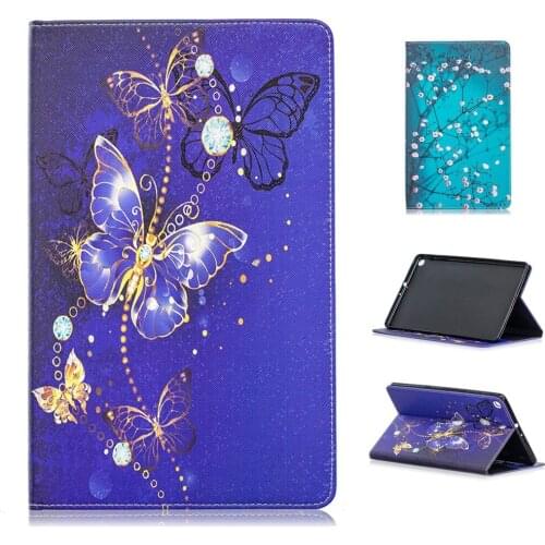 Cartoon Animals Pattern PU and PC With Card Slot Cover Case For Samsung Galaxy Tab S5E 2019 SM-T720 SM-T725 Case 10.5"