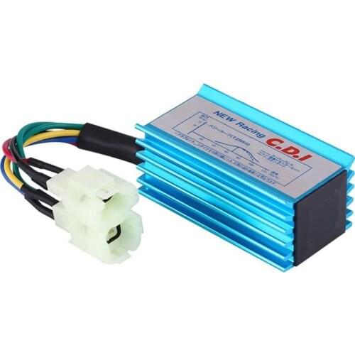Motorcycle Blue 6 Pin Racing AC CDI Ignition Box 6pin for GY6 50cc 125cc 150cc Moped Scooter ATV Quad