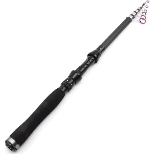 2.1m2.4m2.7m3.0m Clear inventory Fishing Rod carbon spinning Sea Rocky Portable Telescopic trout carp Rod Travel pole pesca
