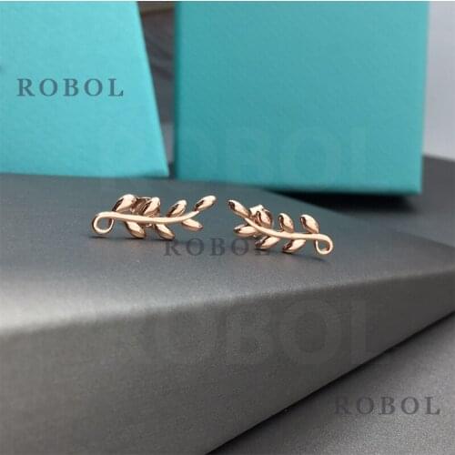 High-end quality golden leaf earrings, suitable for women to wear and enhance their temperament