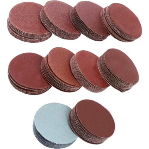 100Pcs 2in High Performance Sanding Disc 80-3000 Grit Rust Paint Removal Sand Paper for Polishing & Grinding