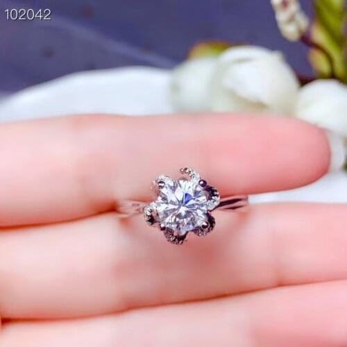 2020 new crackling moissanite ring for women jewelry engagement ring for wedding 925 silver ring birthday gift