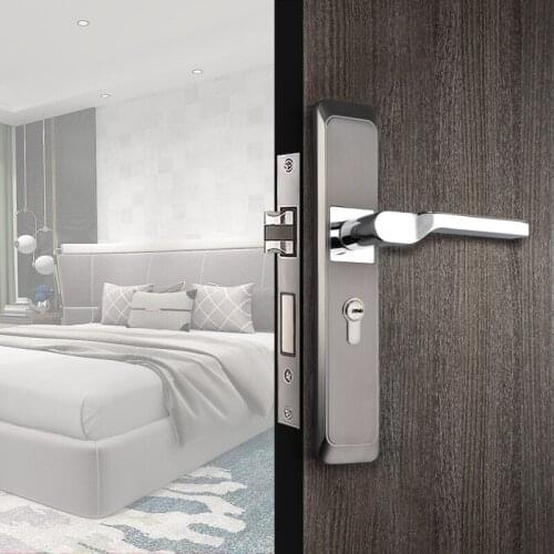 1 Set Light luxury style Bedroom Door Lock Zinc Alloy Home room door lock Safety Anti-theft bathroom Mute Locks Core