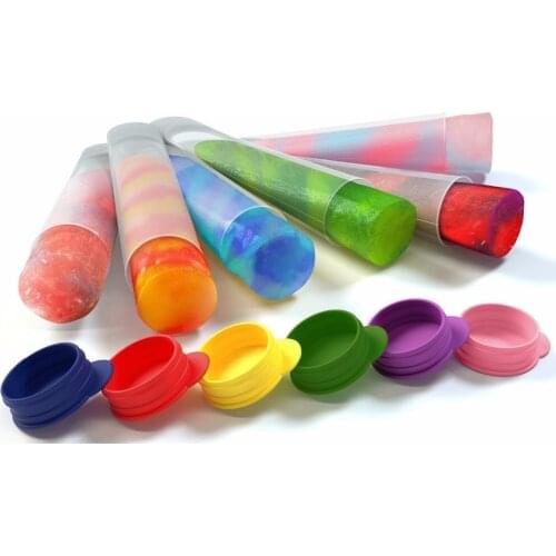 1PC Random Color Ice Cream Mold Push Up Ice Cube DIY Lolly Mould Silicone Ice Tray Pop Popsicle Maker Tools LN 006