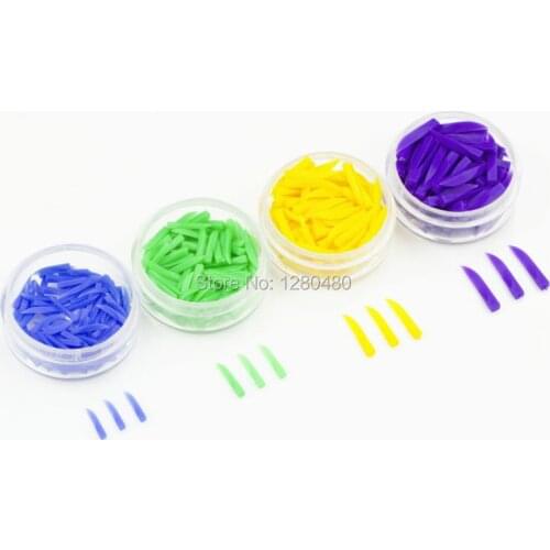 400Pcs Dental Materials Teeth Disposable Plastic Wedges 4 Color Size Fill Tooth Use Dentist Prodcts