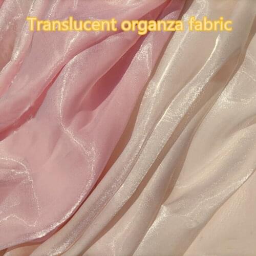 50cm Satin Water-gloss Tulle Gauze Fabric For Wedding Decoration Netting Organza Fabric DIY Crafts Skirt Childrens Dress Supply