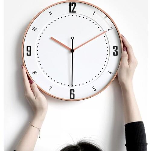 Silent Nordic Wall Clock Modern Design Digital Kitchen Minimalist Wall Clock Living Room Bedroom Home Decor Horloge JJ60WC