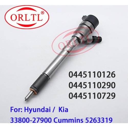 ORLTL 0445110126 Common Rail Injector 0445110290 Diesel Nozzle 0445110729 For Auto Hyundai Santa Cummins 52633319 33800-27900