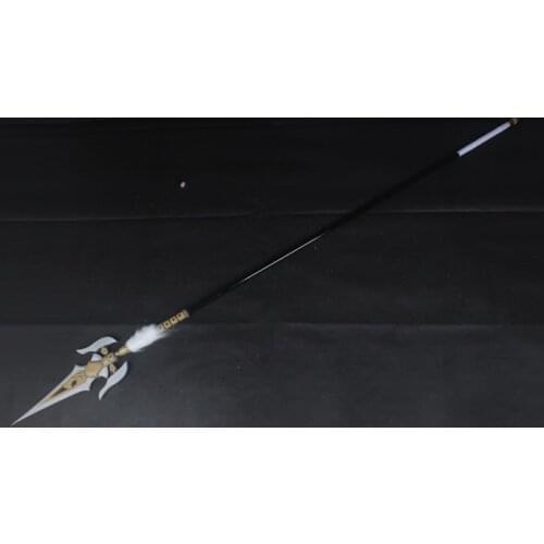 Genshin Impact Xiangling Weapon Spear White Tassel Cosplay Prop