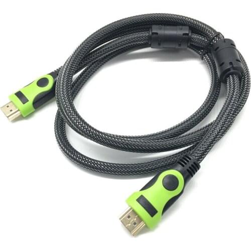HDMI to HDMI Cable 3D 2.0K Male-Male High Premium Gold-plated HDMI Adapter for Tablet HDTV Camera PC color green
