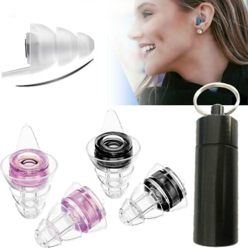 Concerts Musician Motorcycles Reusable Silicone Ear plugs Safurance 2Pairs Noise Cancelling Hearing Protection Earplugs For