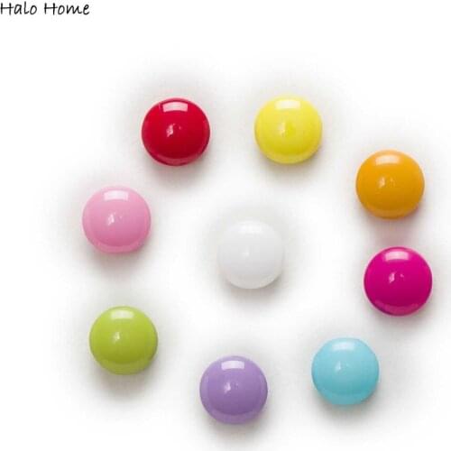 Candy Chocolate 100pcs Round Shank Eye Resin Buttons Sewing Scrapbooking Clothing Decor Card Making DIY Fabric Decoration 9mm